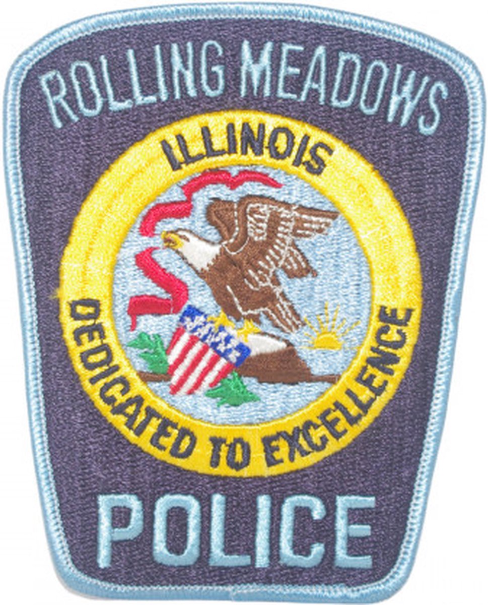 Rolling Meadows Illanois Police geborduurde patch embleem | Opnaai